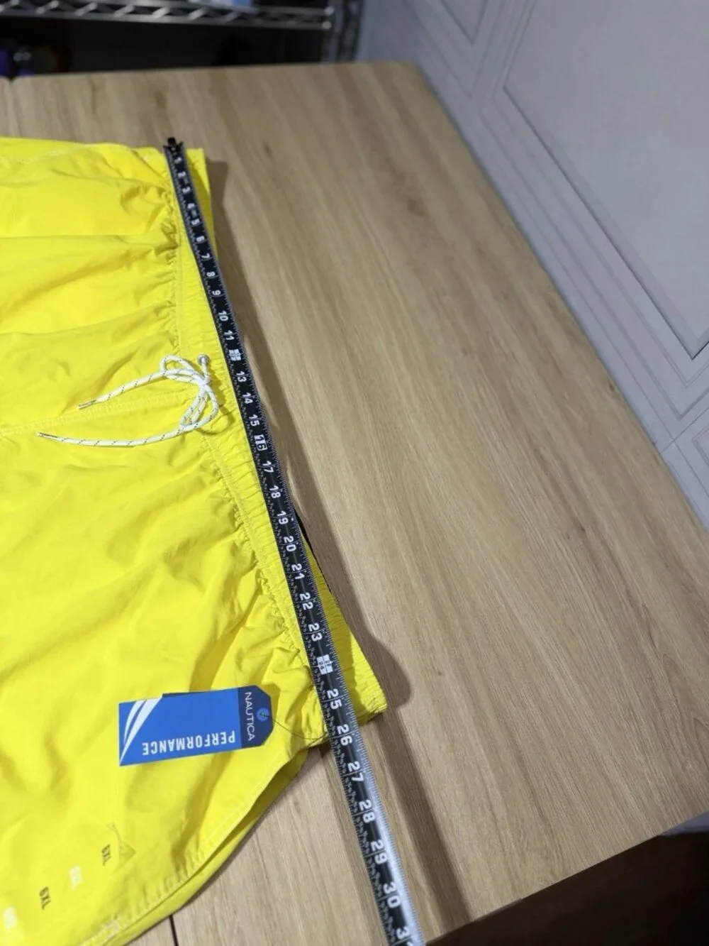 Nautica Swim Shorts Mens 6XL Yellow Performance Boxer Liner Quick Dry Trunks NEW